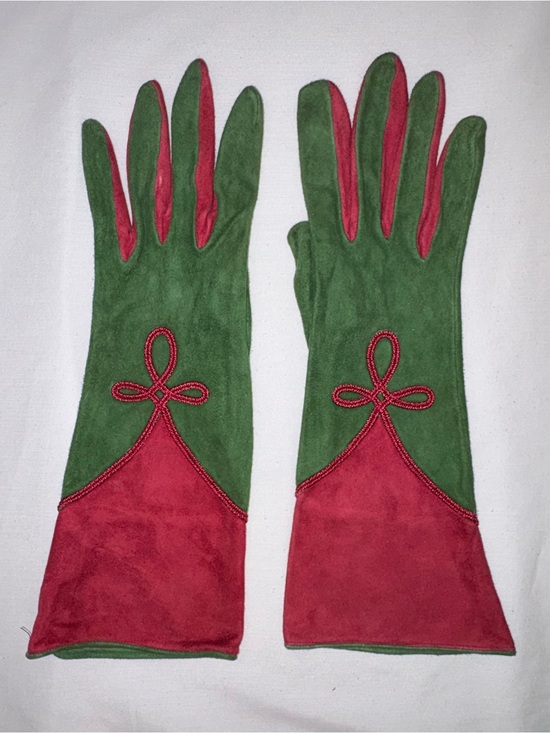 Hermes Accessories - RARE Vintage Hermès Paris Suede Gauntlet Gloves 7.5 France Collector